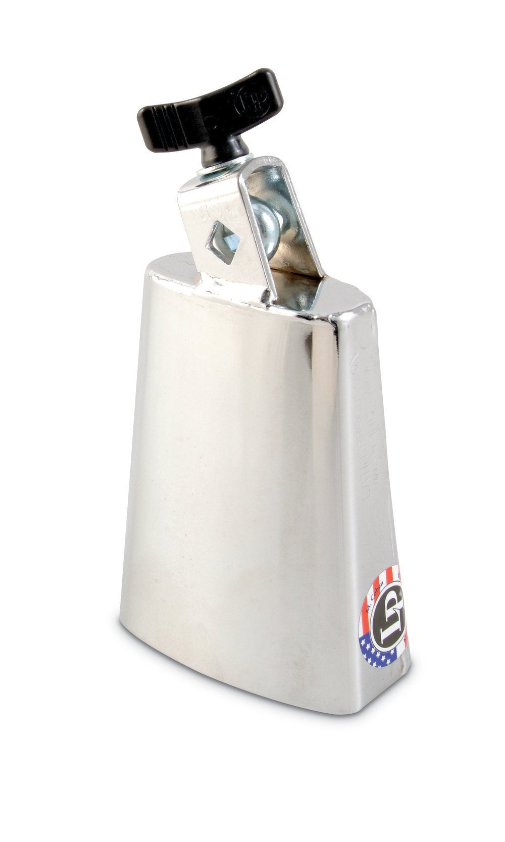 Latin Percussion Cowbell, Chrome, Black Beauty Sr. DLX, 5 1/2 (LP228C)