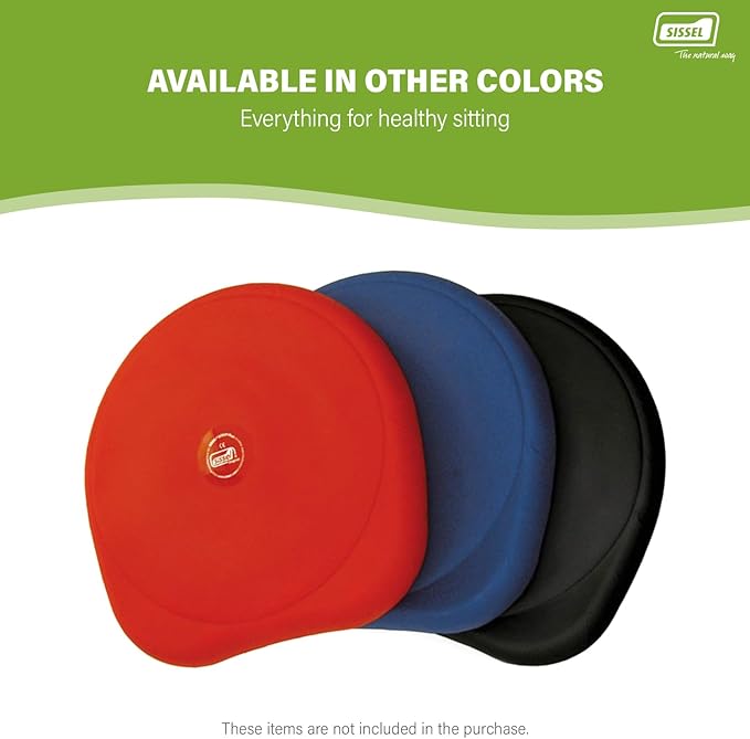 SISSEL SITFIT 14in Red | Active Sitting & Training | Strengthens Back & Pelvic Floor Muscles | Versatile Use: Legs & Veins | Adjustable Pressure | Includes Exercise Poster