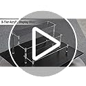 Acrylic Display Risers,Clear Display Risers Stand Small Mini Shelf 3 Tiered Cupcake Stand for Food Desserts Stand Shelves ...
