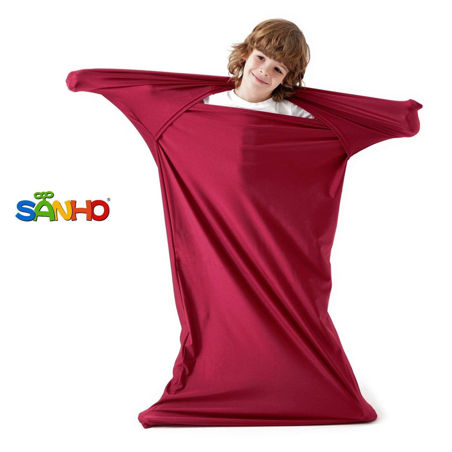 SANHO Premium Sensory Sock Body Sock, Perfect for Children with Sensory Processing Disorder, Updated Version (Wine red, Medium)