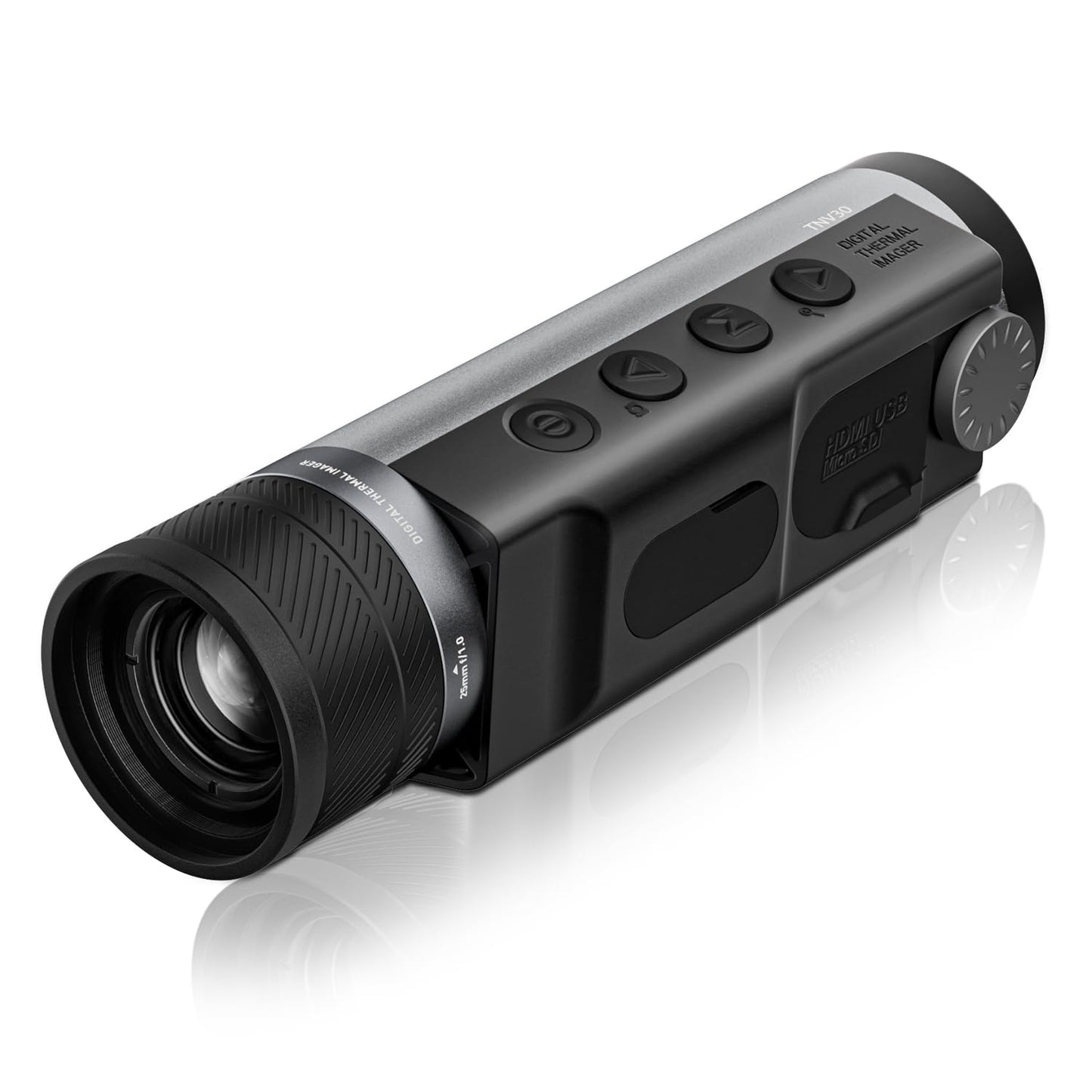 MiLESEEY Thermal Monocular T-Recon Tactical TNV30, 25mm(50 Hz) Thermal Imaging Monocular Night Vision for Hunting, OLED Display