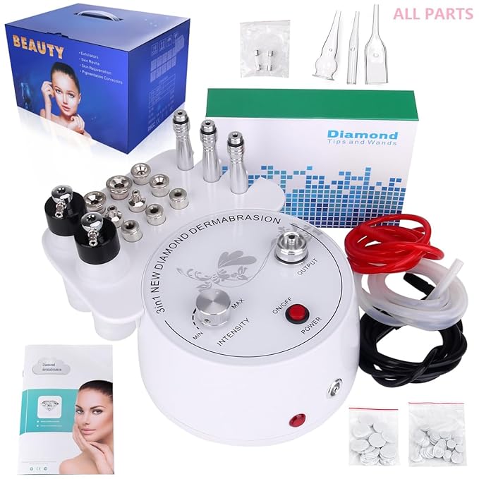 【3 IN 1 】Microdermabrasion Machine, Beauty Star Professional Diamond Dermabrasion Facial Devices at Home