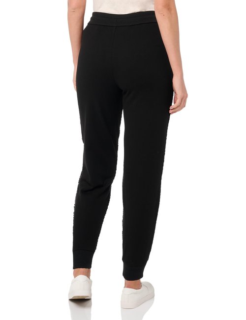 Armani Exchange Women's Collegiate Capsule Teddy Sweatpants, Black, Large