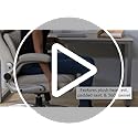 Amazon Basics Ergonomic Executive Office Desk Chair with Lumbar Support, Flip-up Armrests, Adjustable Height, Cream Leather