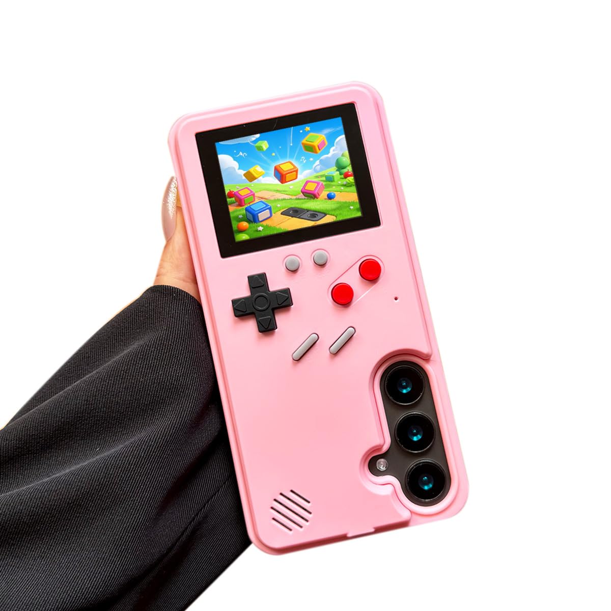 ERAKOLE Game Phone Case for Samsung Galaxy S24/S25, Nostalgic Game Case for Samsung Retro Playable Gaming Design, Classic Creati