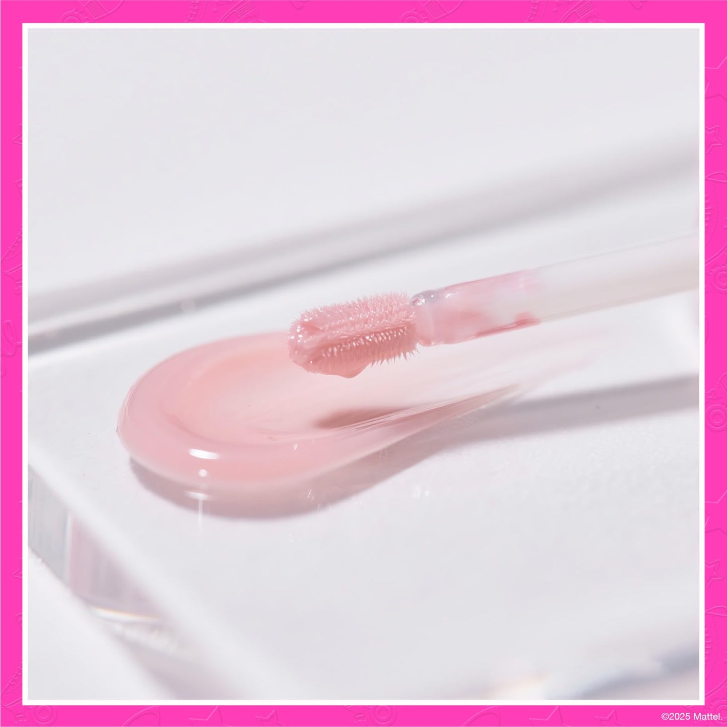 Barbie 7 Piece Plant Based Lip Gloss, Girls Party Favors, First Makeup Set for Girl, Perfect for Parties, Sleepovers, and Birthd