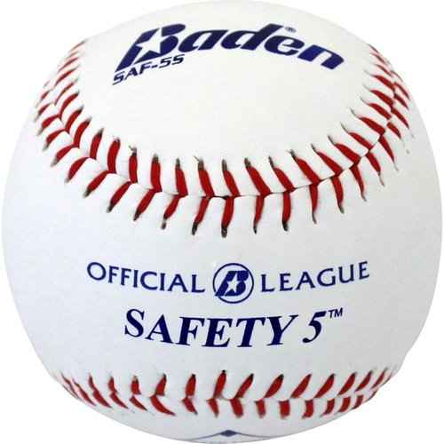 Baden Level-5 Safety Baseball (One Dozen) and T-Ball Safety Baseballs with Sponge Rubber Center (One Dozen) Bundle
