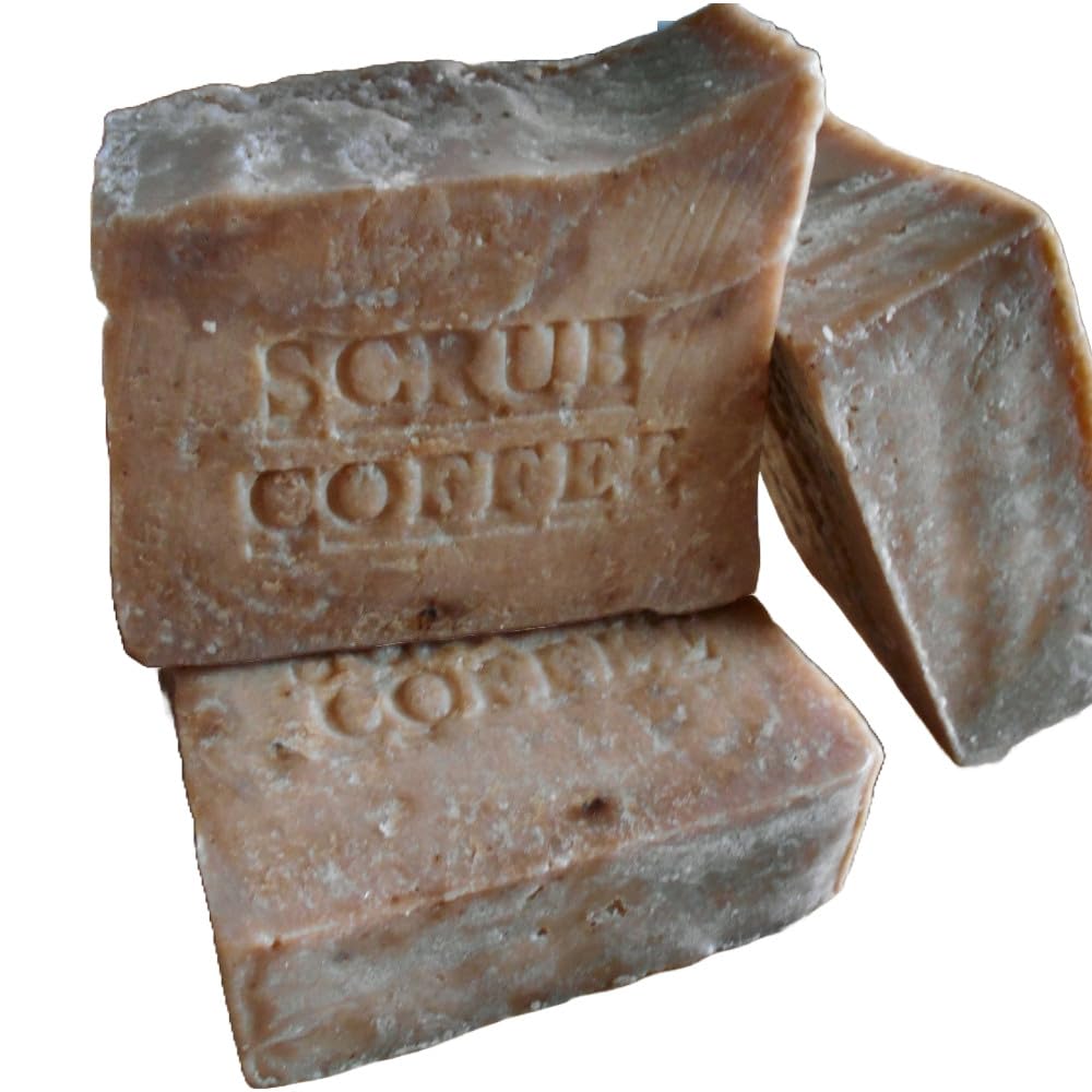 Natural Handcrafted Soap Company Brazilian Coffee Scrub Soap with Cocoa Butter All Natural
