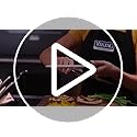 Viking Kitchen Steak Knife. 4.5 Inch Serrated German Stainless Steel, Razor Sharp, Ergonomic Handle, Black