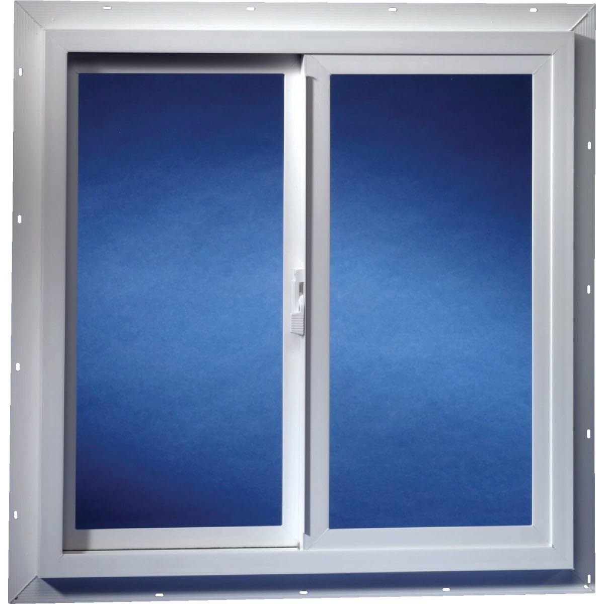Duo-Corp Agriclass Double Slide Vinyl Tempered Utility Window White Glass/Vinyl Window 35-1/2" - Case of: 1