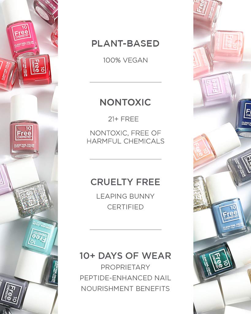 Toxic Free Nail Polish by 10+ Free Life - Hibiscus