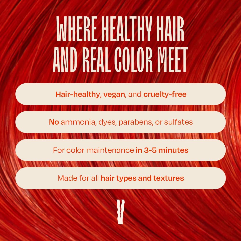 Overtone Daily Color Depositing Conditioner for Dyed & Natural Hair, 8oz Temporary Coloring with Shea Butter & Coconut Oil, Refr