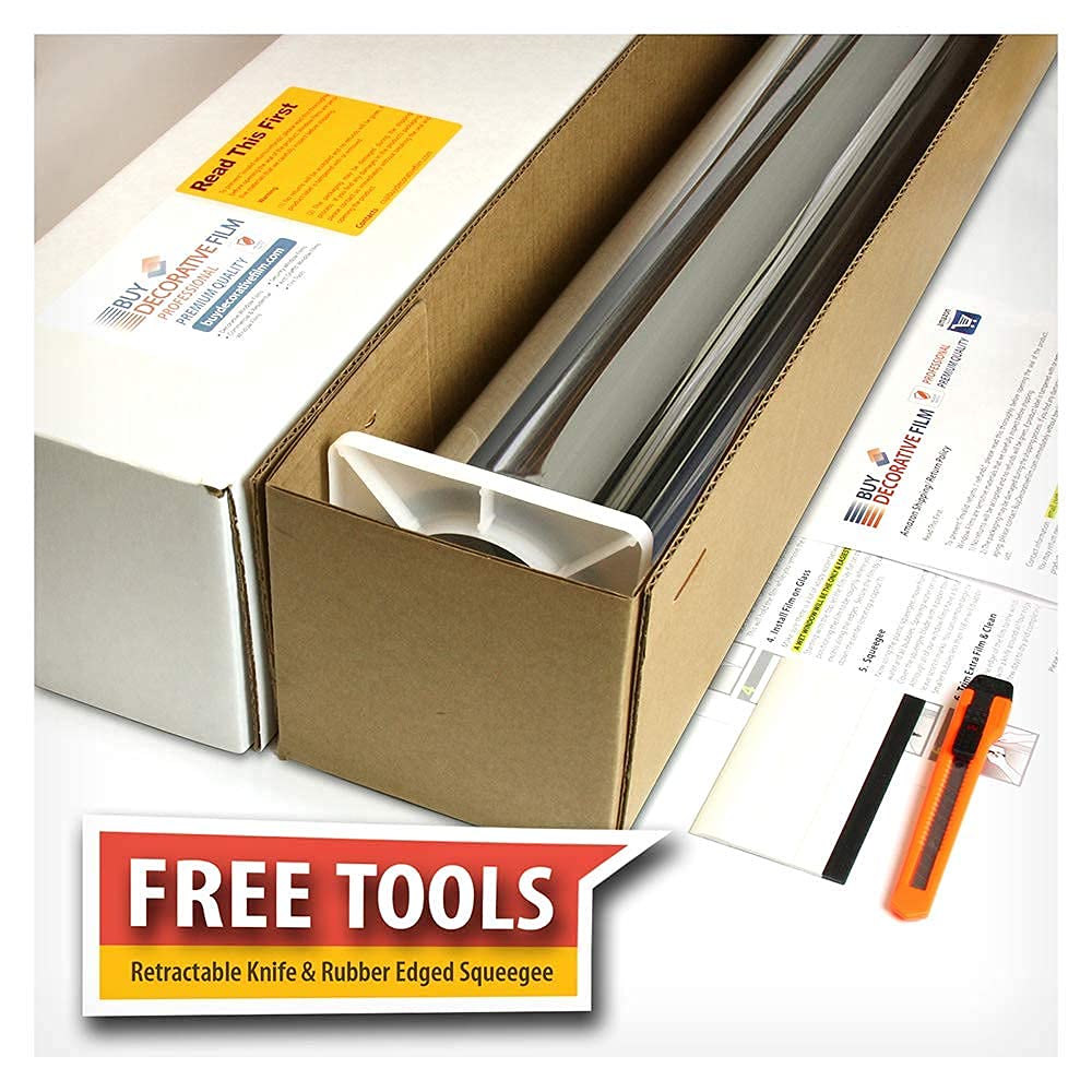 BDF S35 Window Film High Heat Rejection Reflective Silver 35 (Medium) - 36in X 12ft