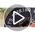 Vercraft 13'' Large Folding Fans for Line Dancing Glitter Large Rave Hand Fan Boots on the Ground Clack Rave Fan for Women...