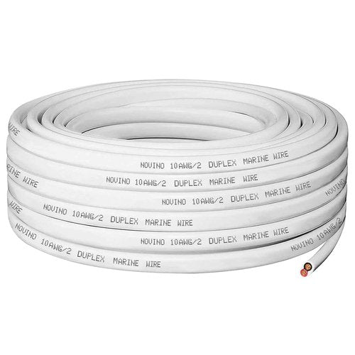 10 Gauge Marine Wire Duplex Marine Grade Wire,10 AWG 70ft Tinned Copper Heavy Duty Sheathed Electrical Cable for Boat/Automotive/RV/Camper/Trailer