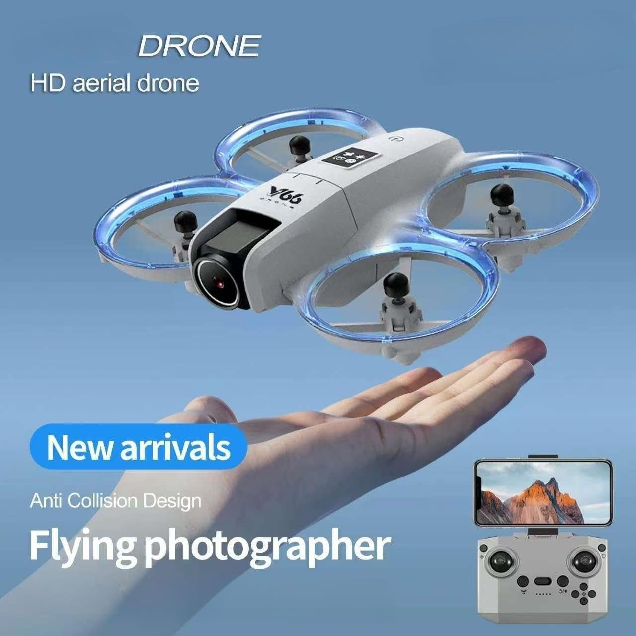 Mini Drone With 1080P Dual Cameras, RC Aircraft Helicopter, Electrically Adjustable 180 Degrees, LED Lights, Propeller Safety Protection, Intelligent Obstacle Avoidance, Headless Mode, One Click Takeoff, 360 Degree Rolling, Hovering, Remote Control Plane