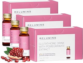 Relumins Glutathione Hydration Shots | Holiday Glow | Deep Skin Hydration, Collagen & Antioxidant Boost for Radiant, Suppl...