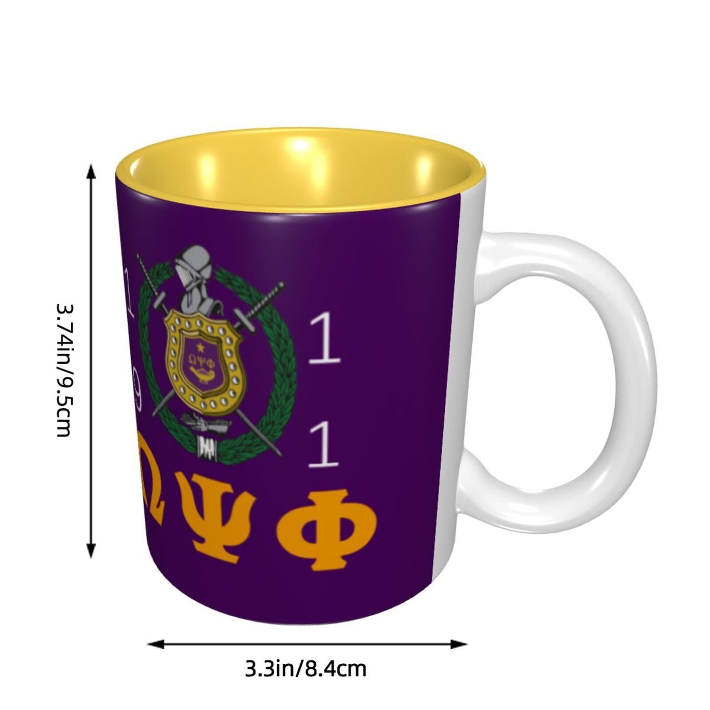 MoDma Coffee Mug Paraphernalia Gifts Tea Cup Novelty Coffee Cup Office Work And Home 12 Oz, Yellow