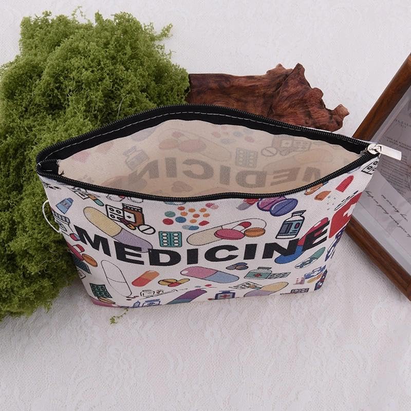 Medicine Organizer Pouch Makeup Bag for Women Men Christmas Birthday Gifts for Doctor Nurse Travel Medication Kit Portable...