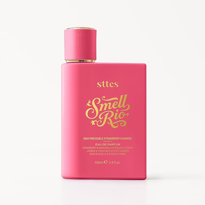Sttes Perfume 606# Hair Perfume for Women β Long-Lasting Strawberry, Candy, Vanilla & Marshmallow Gourmand Fragrance Eau de Parfum 100ml (3.4 fl oz) β Pressable Strawberry Gummies