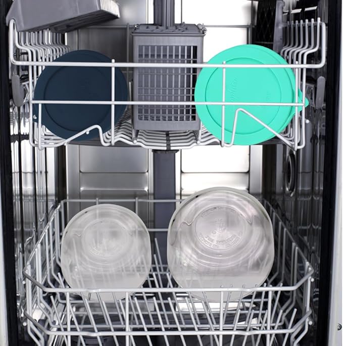 Sophico Silicone Storage Cover Rectangle Lids Replacement for Anchor Hocking and Pyrex Glass Bowls(2cup、4cup)