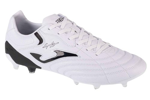 Joma - Football Boots Aguila Cup FG - Sizes: 6.5 - Professional Soccer Cleats - Microfiber Upper, High Durability PU Outsole, Heel Reinforcement, Enhanced Tongue-Free Fit - Colors: White Black