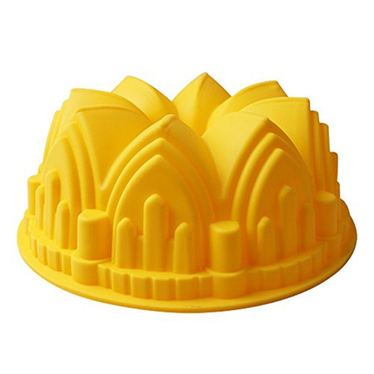 FantasyDay 8.6'' Crown Castle Cake Mold Silicone Baking Molds Party Cake Bakeware for Your Birthday Dessert, Cake, Bread, Tart, Pie, Flan and More #2