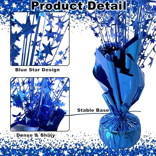 YinNorth 12 Pcs Metallic Foil Spray Centerpiece Party Star Table Decoration Brust Glitter Table Topper Decor for Birthday ...