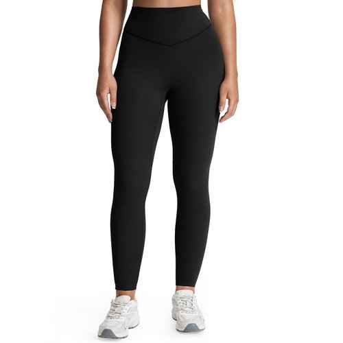 Aoxjox High Waisted Workout Leggings for Women Tummy Control Buttery Soft Yoga Metamorph Deep V Pants 26" (Black 3 Pieces Pack, Medium)