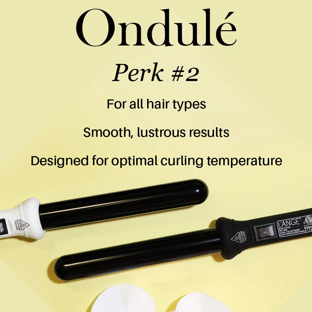 L'ANGE HAIR Ondul 32 MM Ceramic Curling Wand | Professional Hot Tools Curling Iron 1.25 Inch | Salon Hair Styling Wands for Be