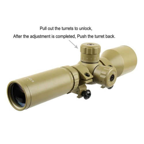 TACFUN 3-9x42 Long Eye Relief Scope w/Ring & M44 M91 30 Scout Mount for Mosin Nagant (TAN)