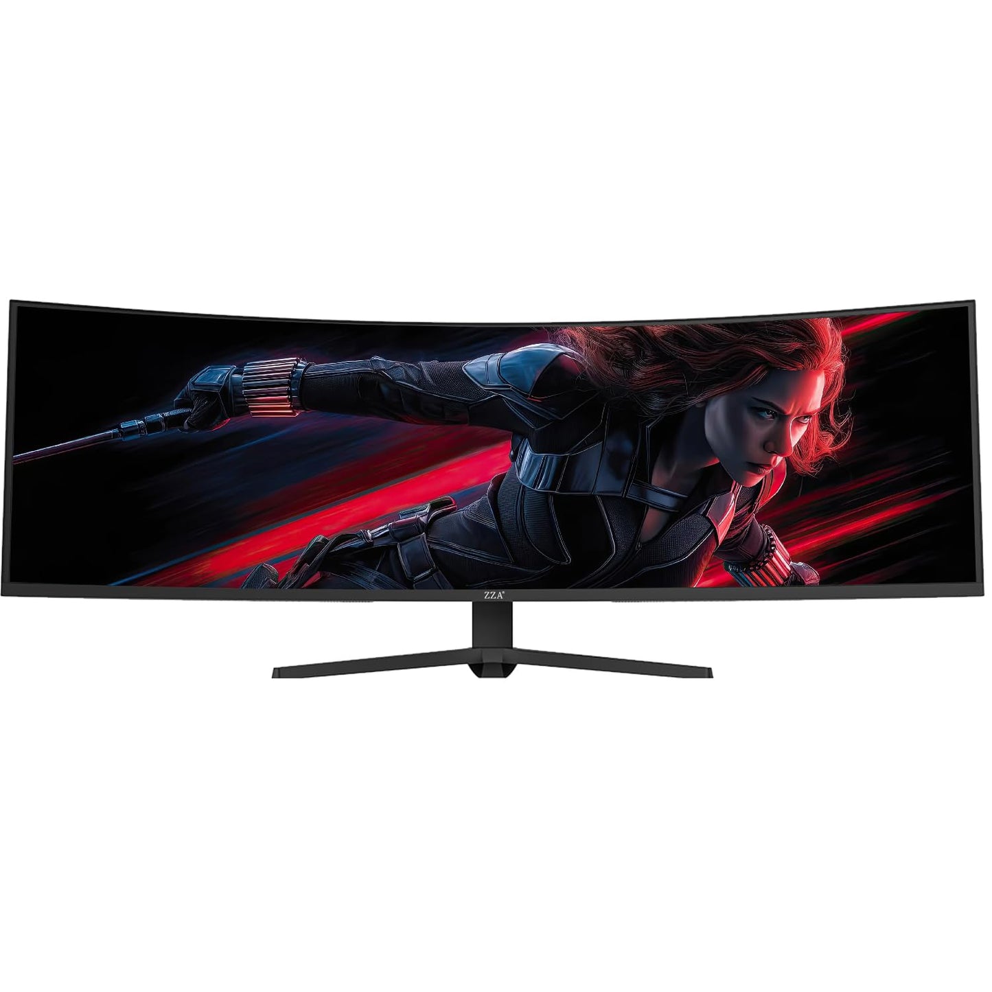 ZZA 49 Curved Gaming Monitor | DQHD(5120 * 1440), 144Hz/165Hz, 1500R, 32:9, AMD FreeSync, 120% sRGB, Height Adjustable Ultra-Wide Screen Monitors, HDMI 2.1 & DP 1.4, Wall Mount Install 75x75mm- Black