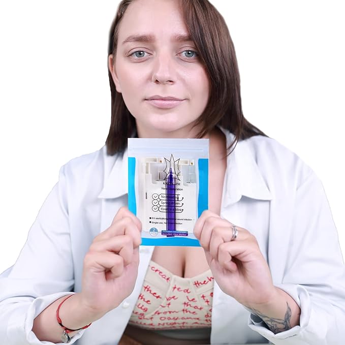 KAIQIKAIXI 2Pcs Ear Piercing Kit Automatic And Painless Ear Nail Gun Disposable Aseptic Household Ear Piercing Gun Portable Ear Piercing Gun Group Ear Piercing Tools (5mm, Silver)