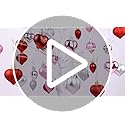 36Pcs Valentines Heart Shaped Ornaments - Valentines Heart Decorations - Red Pink Silver Glitter Heart Shaped Baubles - Ro...