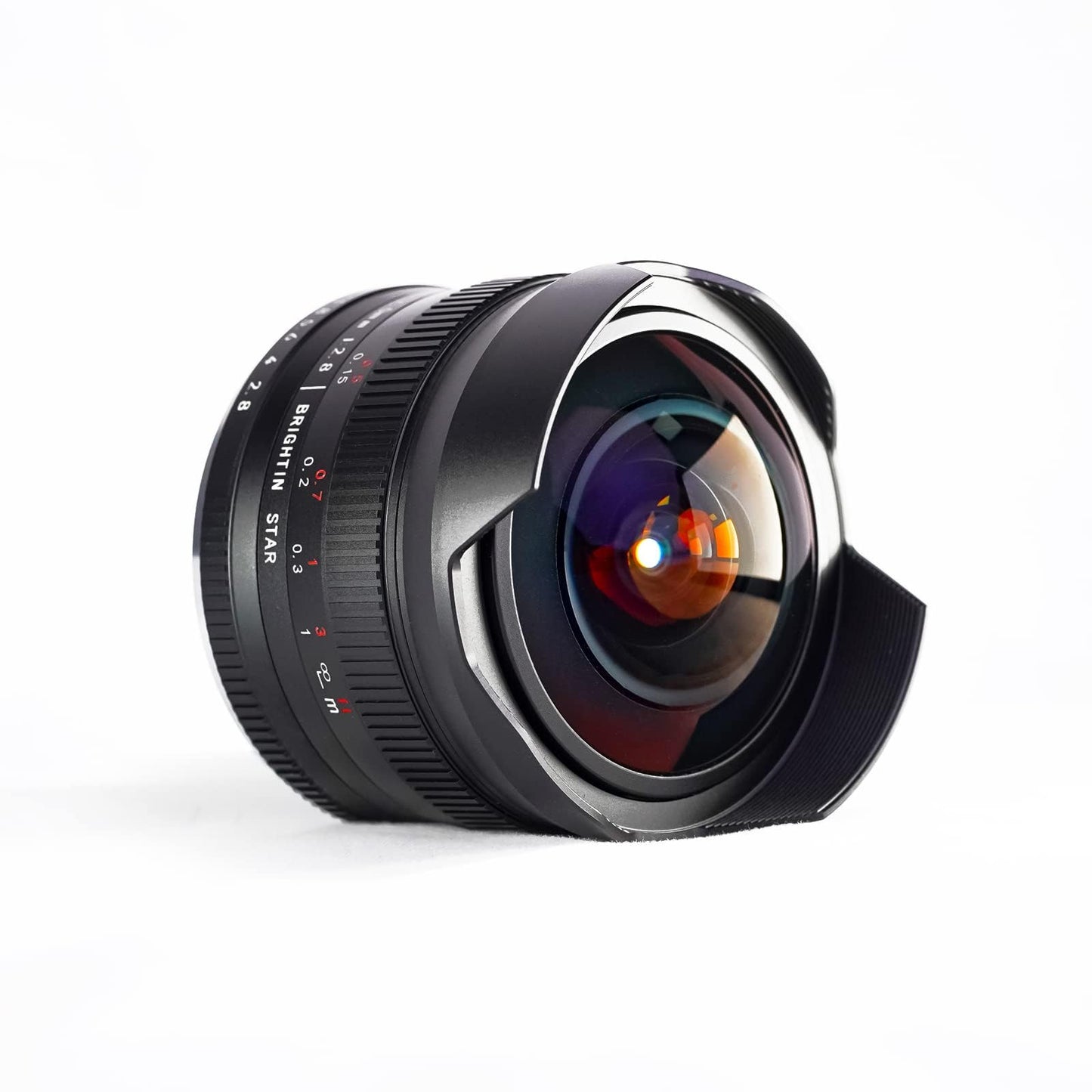 Brightin Star 7.5mm F2.8 III Ultra Wide Angle Fisheye Lens for Canon EF-M Mount Mirrorless Cameras, Manual Focus Prime APS-C Lens Fit for M1 M2 M3 M5 M50 Mark II