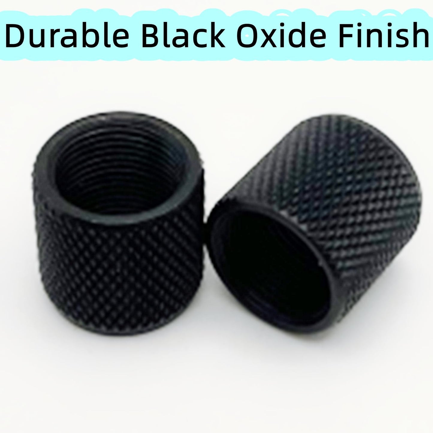 Thread Protector 1/2 * 28 for .22LR .223 & 5.56, with Crush Washer, Steel, 2 Pack (2)