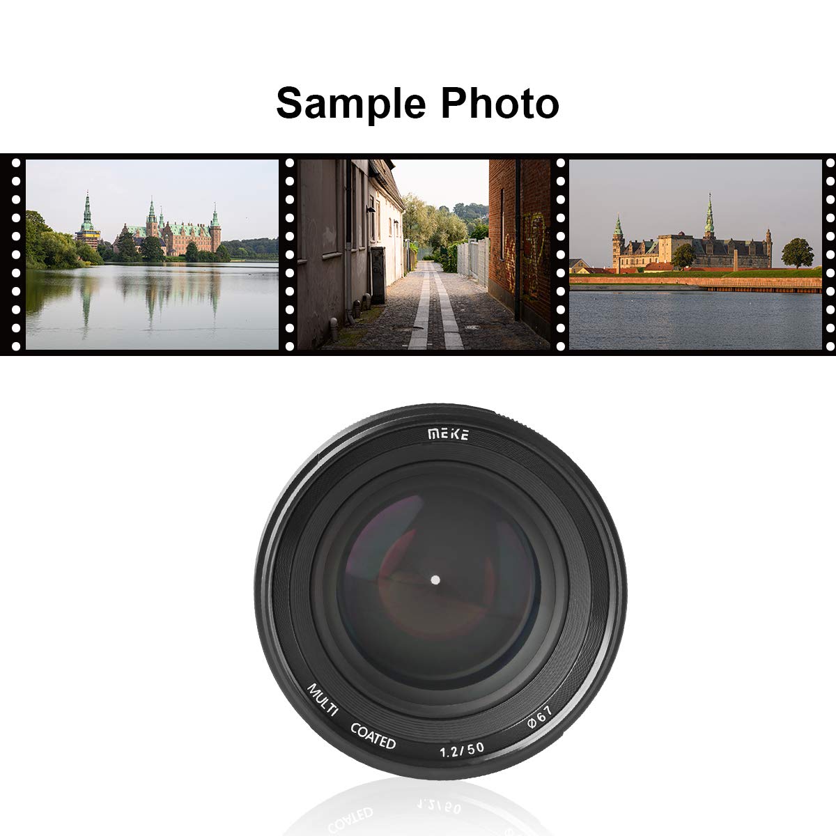 MEKE 50mm F1.2 Large Aperture Full Frame Manual Focus Lens for Sony E Mount Cameras