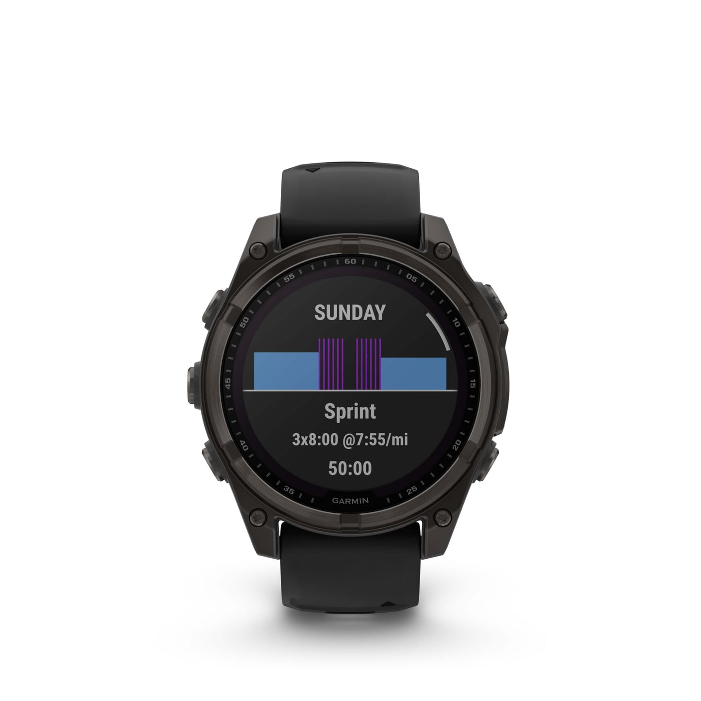 Wearable4U Garmin Fenix 8 47 Mm, Multisport Gps Smartwatch, Solar, Sapphire, Carbon Gray Dlc Titanium With Black/Pebble Gray Sil