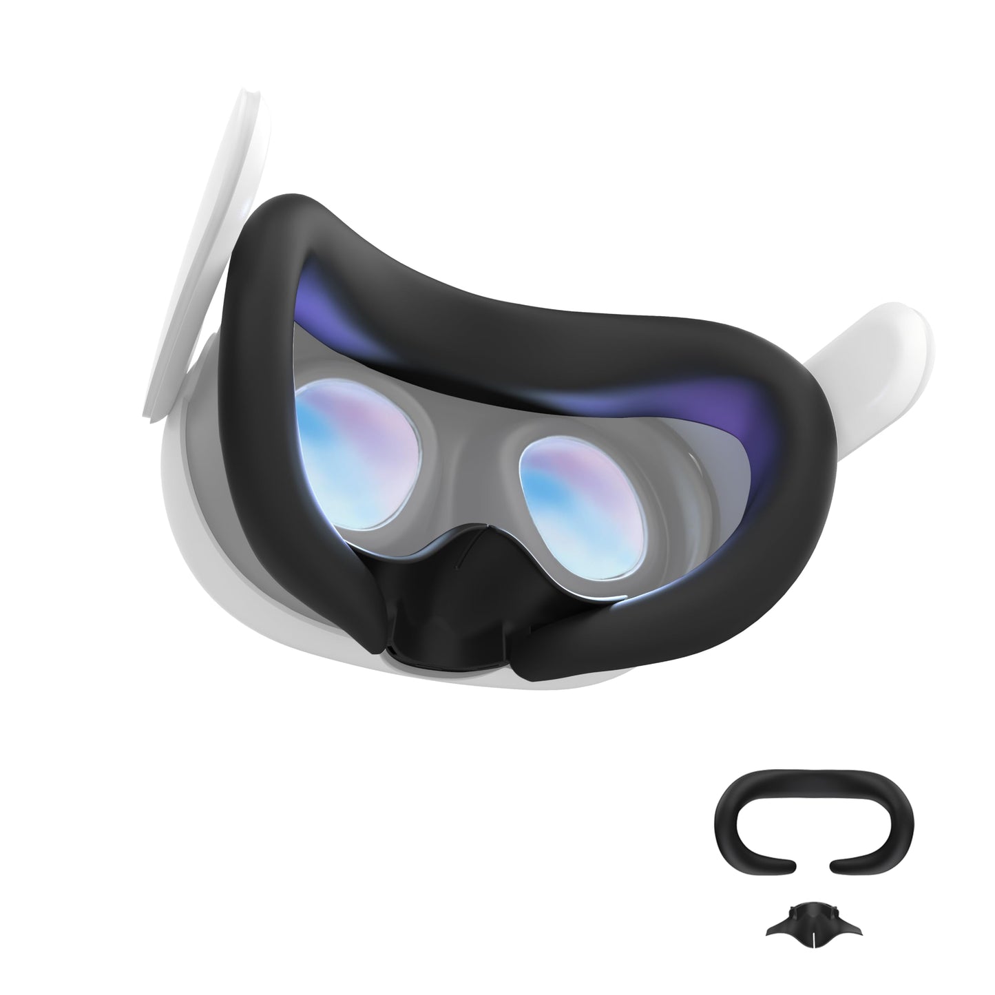 APEXINNO VR Silicone Face Pad Cover for Meta Quest 3 - Sweat Guard, Light Blocker, Anti-Leakage Nose Pad, Comfortable Face Cushi
