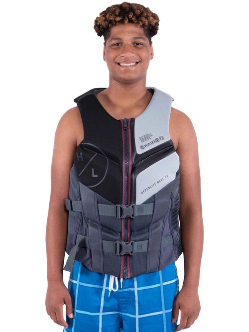 HyperLite Men's Elite Life Jacket - US Coast Guard Approved Level 70 Buoyancy Aid, Great for Any Water Sports Activity Including Boating, Paddle & Swimming - Large