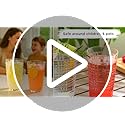 Kate Aspen Clear Ribbed Acrylic Glasses Drinkware Set of 8, 21 oz, Plastic Tumblers, Tumblers & Water Glasses, BPA-Free Pl...