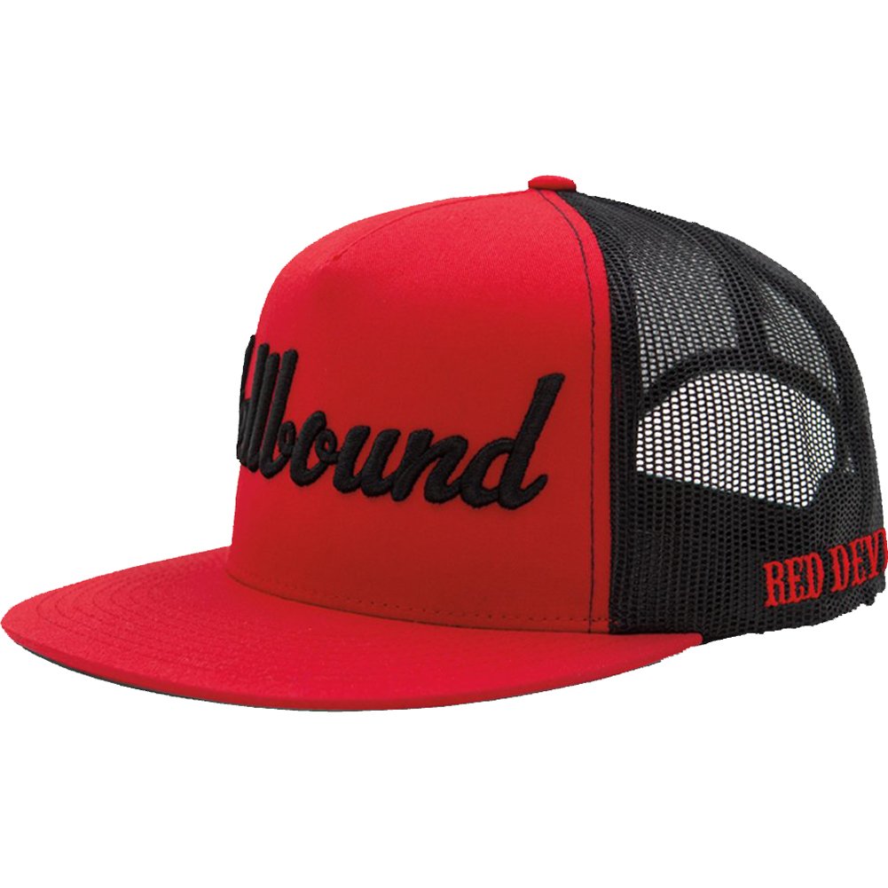 RED DEVIL CLOTHING Hellbound Trucker Hat - Hats for Men - Baseball Cap Red/Black