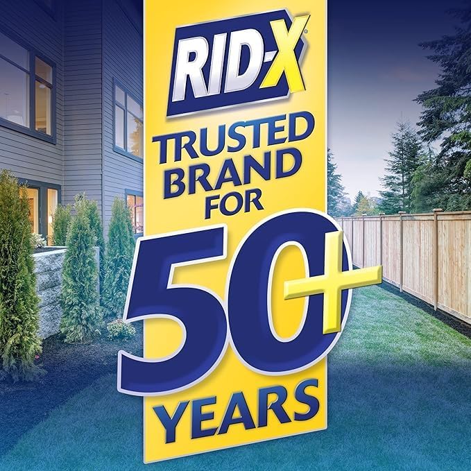 Rid-X Septic Tank Treatment Platinum Liquid 6 Month Supply – Our Best Formula with x2 More Waste Reduction (Pack of 2)