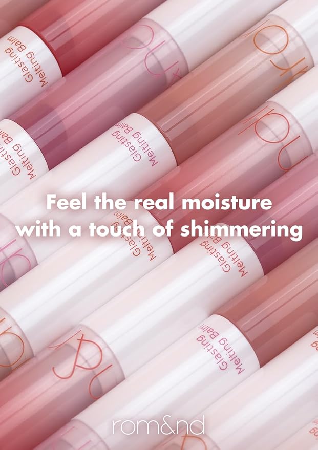 rom&nd GLASTING MELTING BALM #11 Buffy Coral | K-Beauty Hydrating Lip Tint for Glass Skin Lips | Non-Sticky, Plumping Water-Gloss Balm for Natural, Radiant Shine & All-Day Comfort