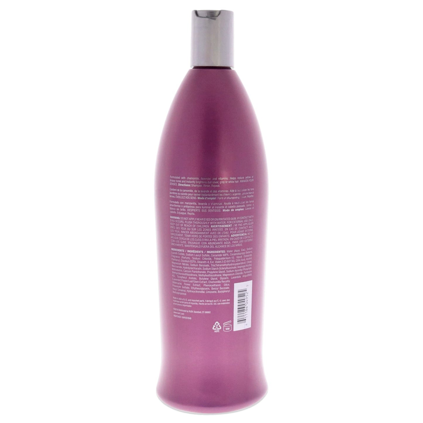 RUSK Sensories Bright Chamomile and Lavender Brightening Shampoo, Color-Enhancing Conditioner Improves Color and Tone for, Dull