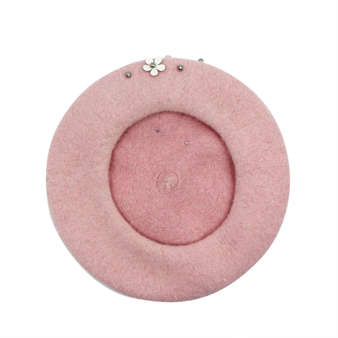 AIBEARTY Kids Girls French Pearl Beret Hat Winter Warm Artist Beanie Cap