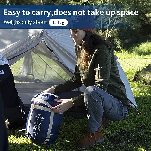Naturehike Sleeping Bags for Adults, 23-39℉ Mummy Backpacking Sleeping Bag, 0 Degree Lightweight Sleeping Bag Warm for Cam...