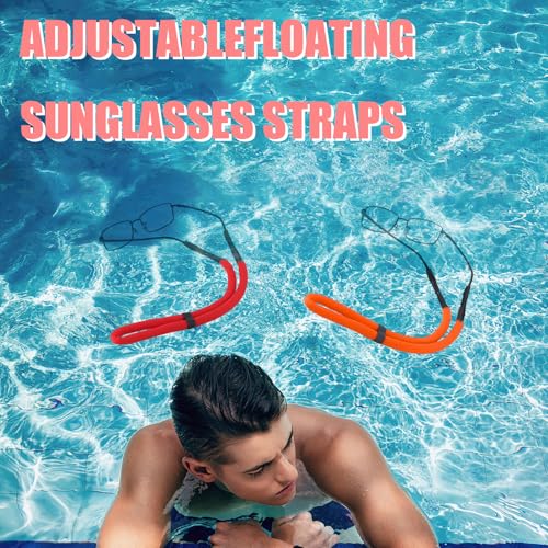 VITASHYNX 8 Pcs Floating Glasses Strap, Sunglasses Floating Strap, Buoyant Glasses Retainer For Boating Kayaking Fishing P...