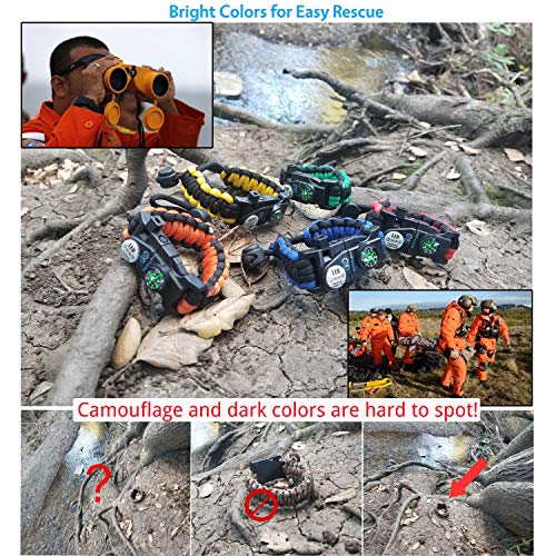 Nexfinity One Survival Paracord Bracelet - Tactical Emergency Gear Kit with SOS LED Light, 550 Grade, Adjustable, Multitoo...