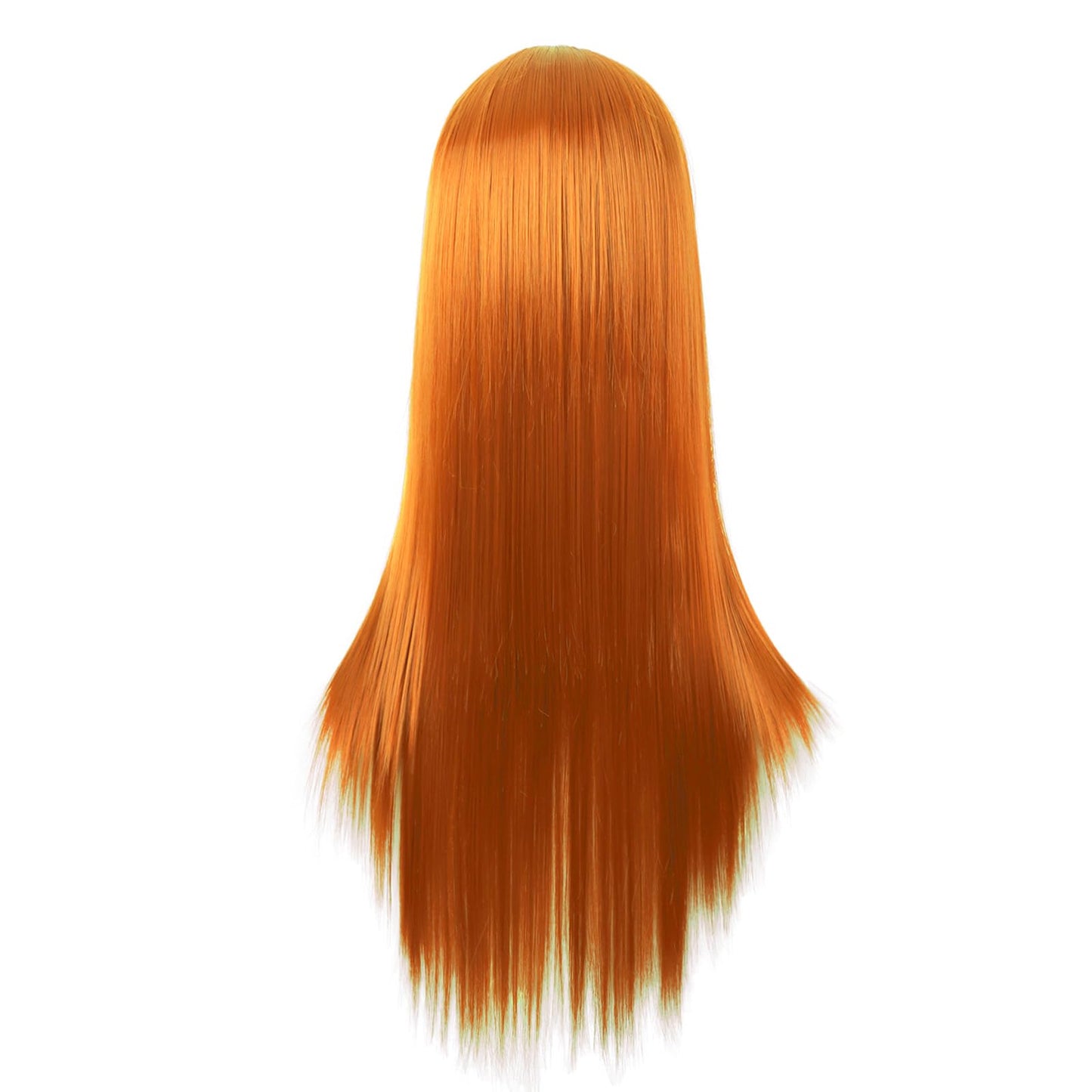 MapofBeauty 28 Inch/70 cm Women Special Long Straight Synthetic Wig (Light Orange)